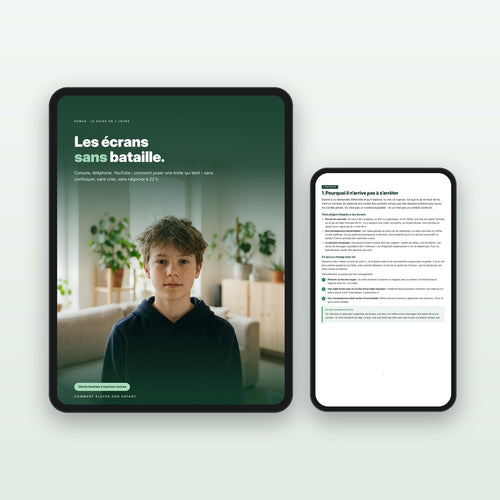 E-book « Les écrans sans bataille » sur tablette et téléphone